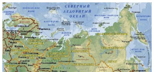 Ekonomsko-geografski položaj Rusije, njene karakteristike