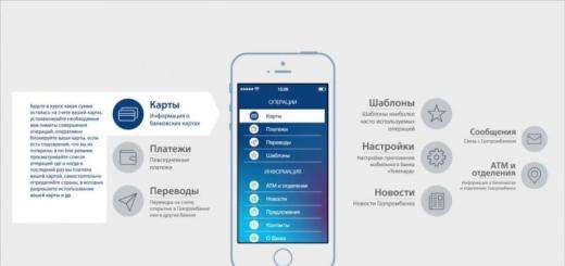 Mobilna banka iz Gazprombanke: mogućnosti, prednosti i mane usluge