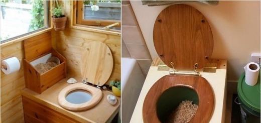 Toilet in the country with a cesspool: do-it-yourself device